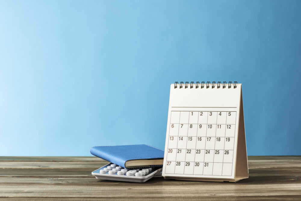 Kalender i Stock 657740322